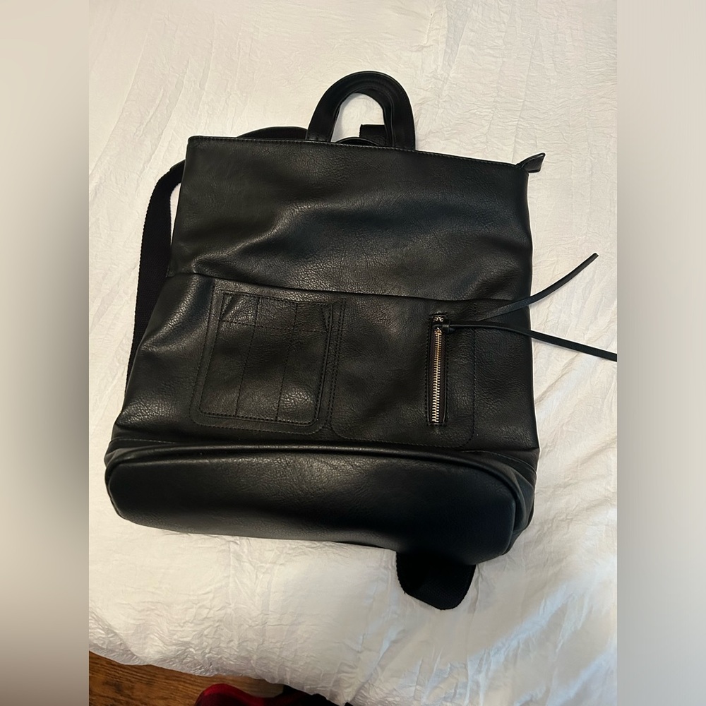 Black back pack bag never used
